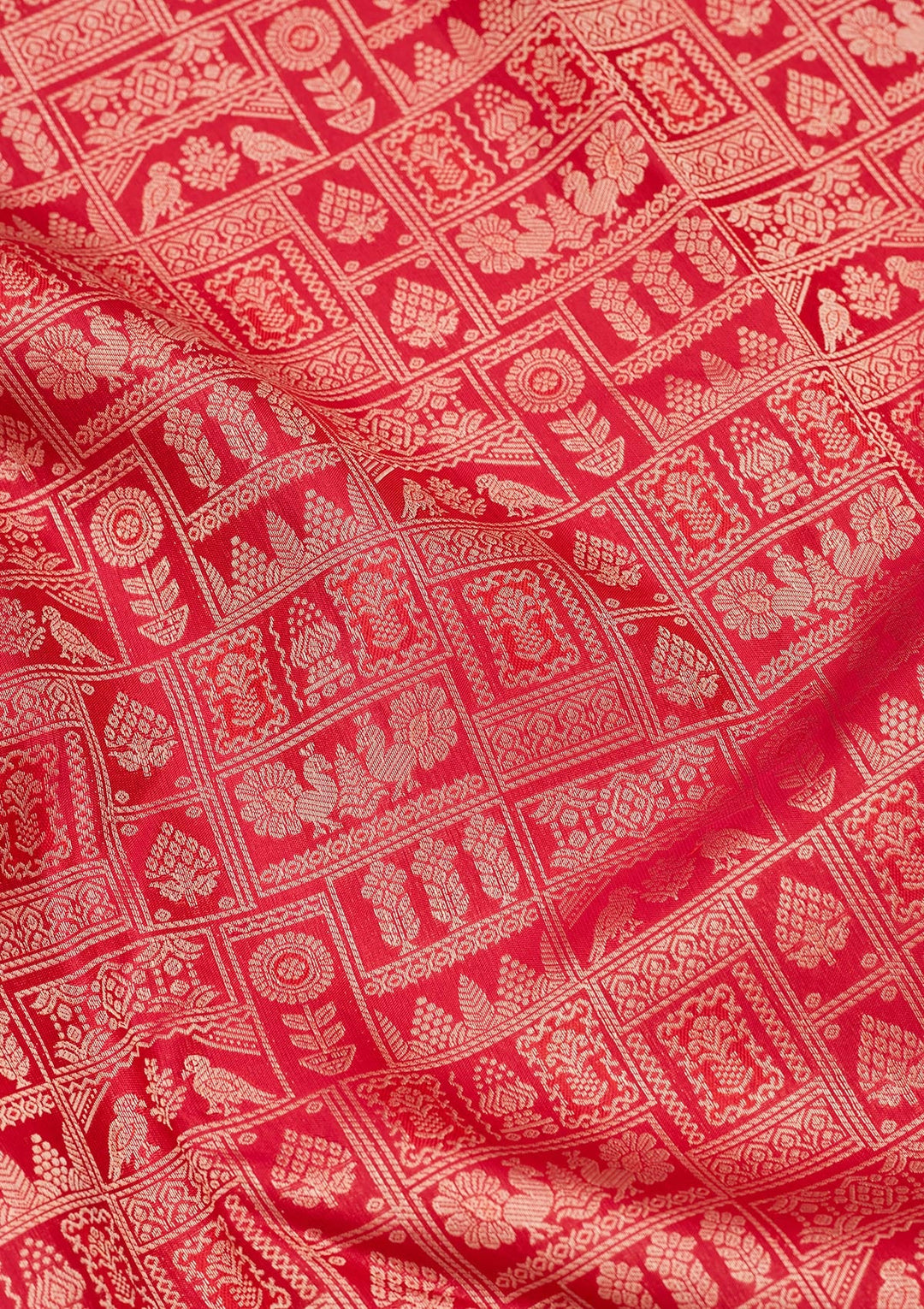 Maroon Zariwork Pure Silk Saree-koskii