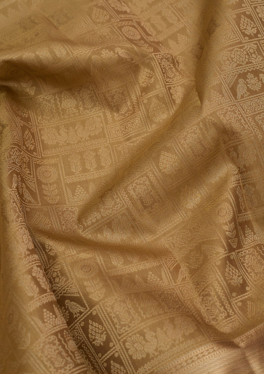 Mehendi Kanjivaram Pure Silk Saree