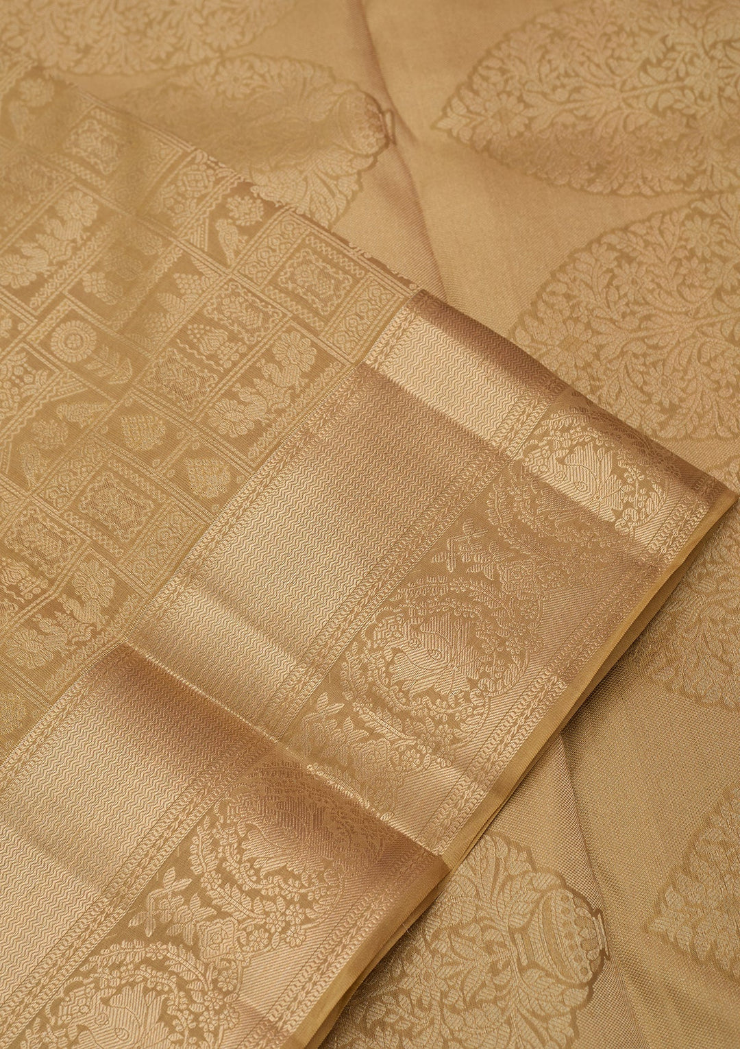 Mehendi Kanjivaram Pure Silk Saree