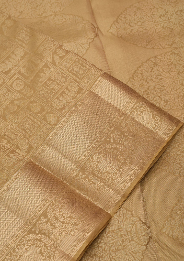 Mehendi Kanjivaram Pure Silk Saree