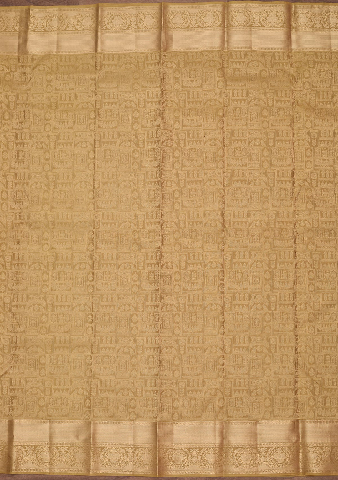 Mehendi Kanjivaram Pure Silk Saree