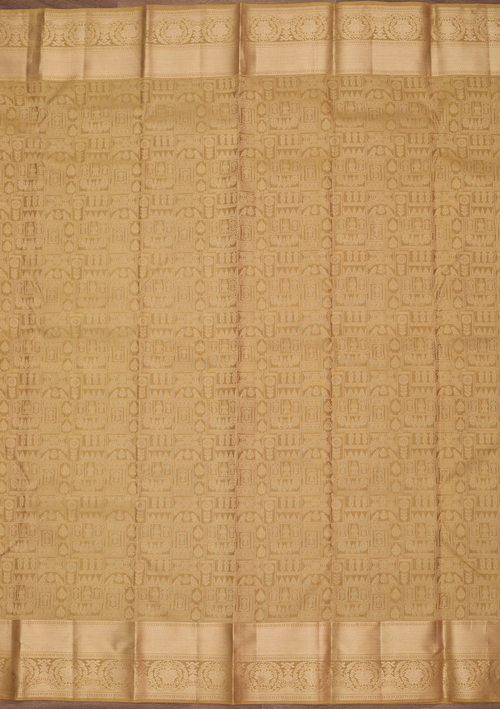 Mehendi Kanjivaram Pure Silk Saree