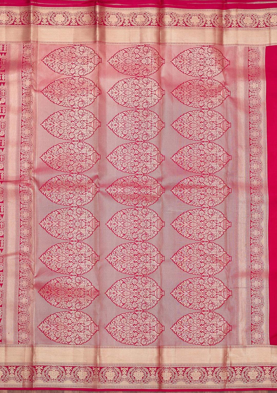 Rani Pink Zariwork (Gold) Pure Silk Silk_Saree