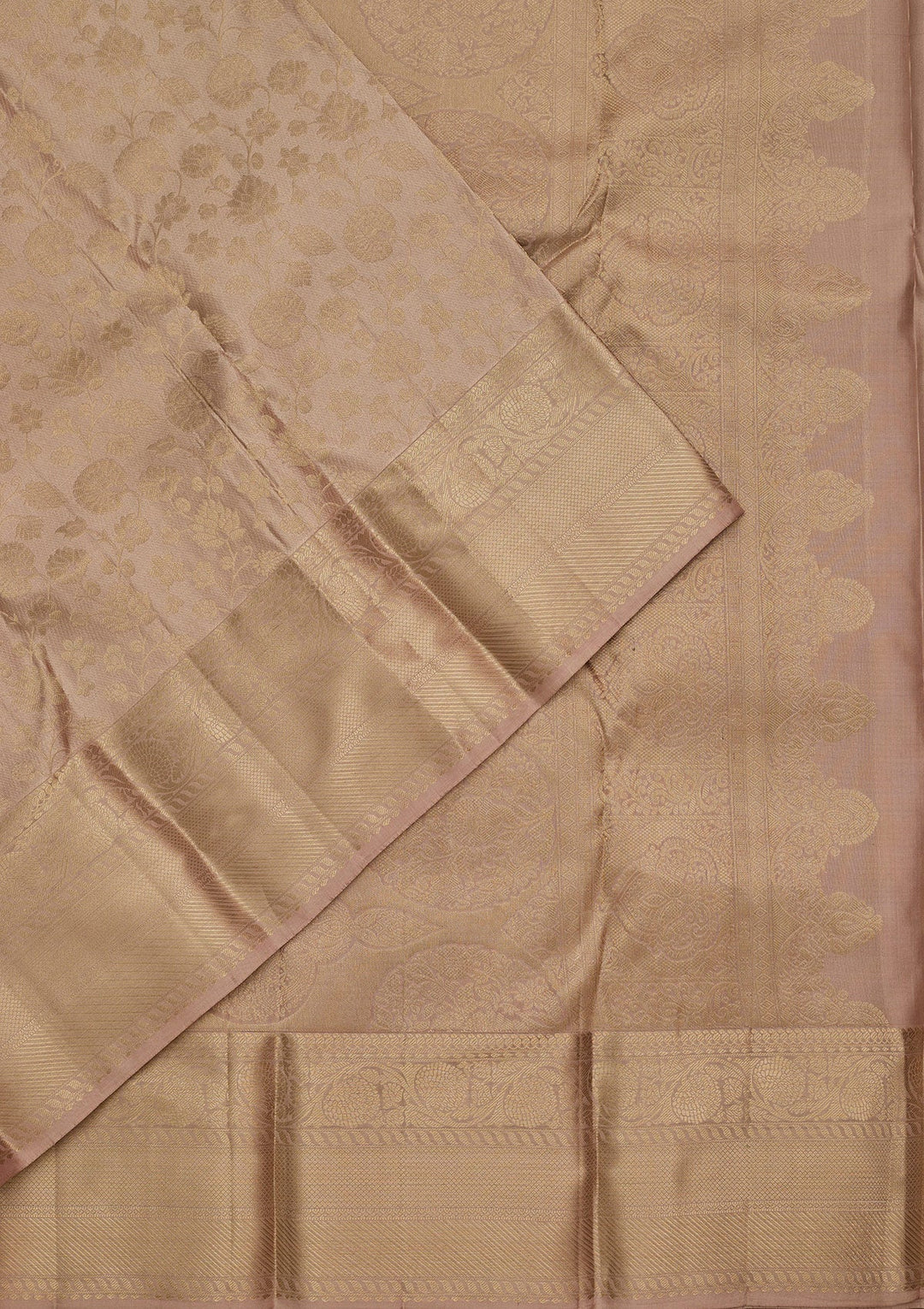Mauve Zariwork Pure Silk Saree-koskii