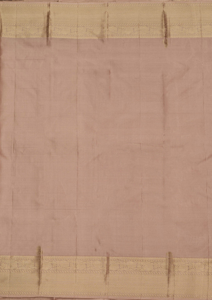 Mauve Zariwork Pure Silk Saree-koskii