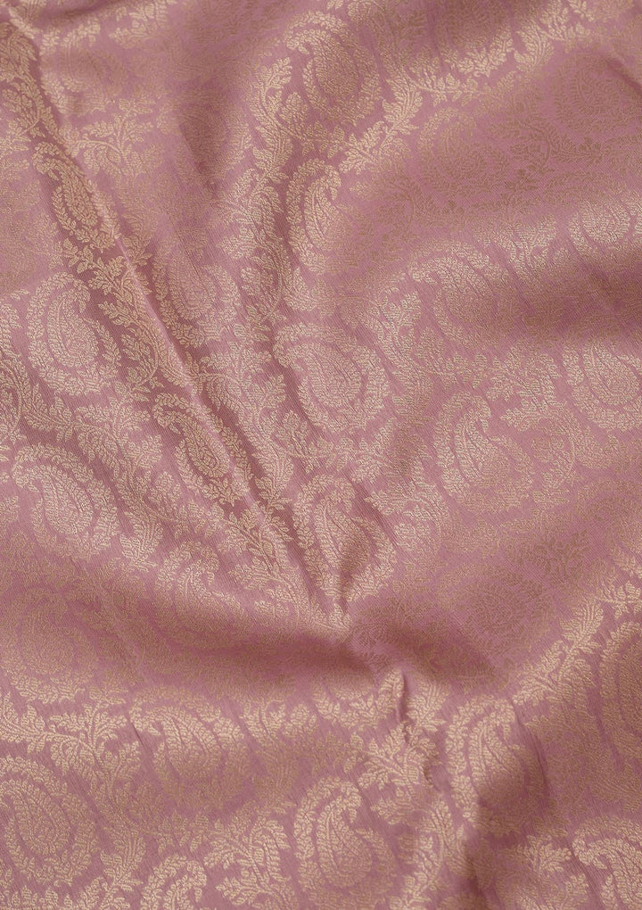 Light Brown Zariwork Pure Silk Saree