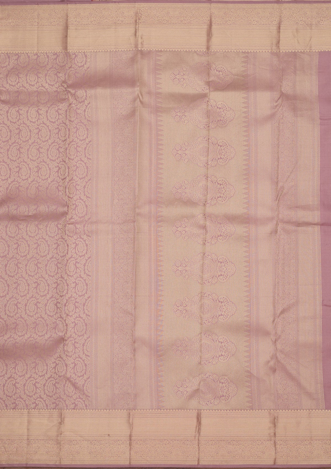 Light Brown Zariwork Pure Silk Saree