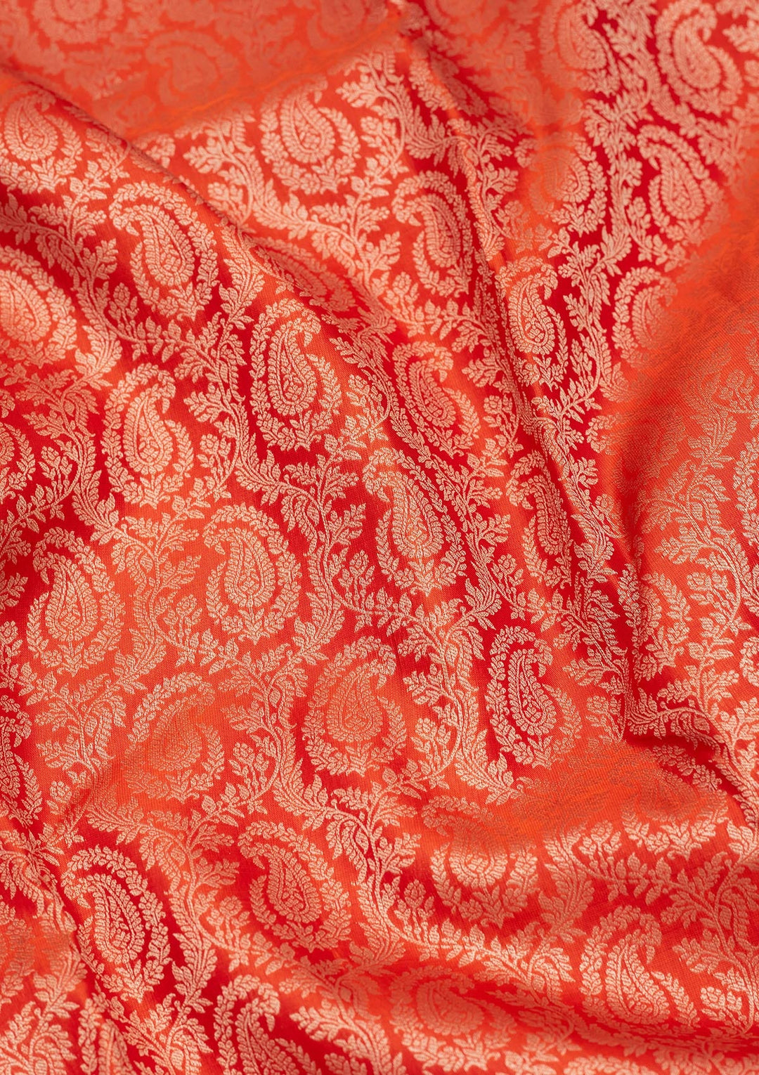 Orange Zariwork Pure Silk Silk_Saree-koskii