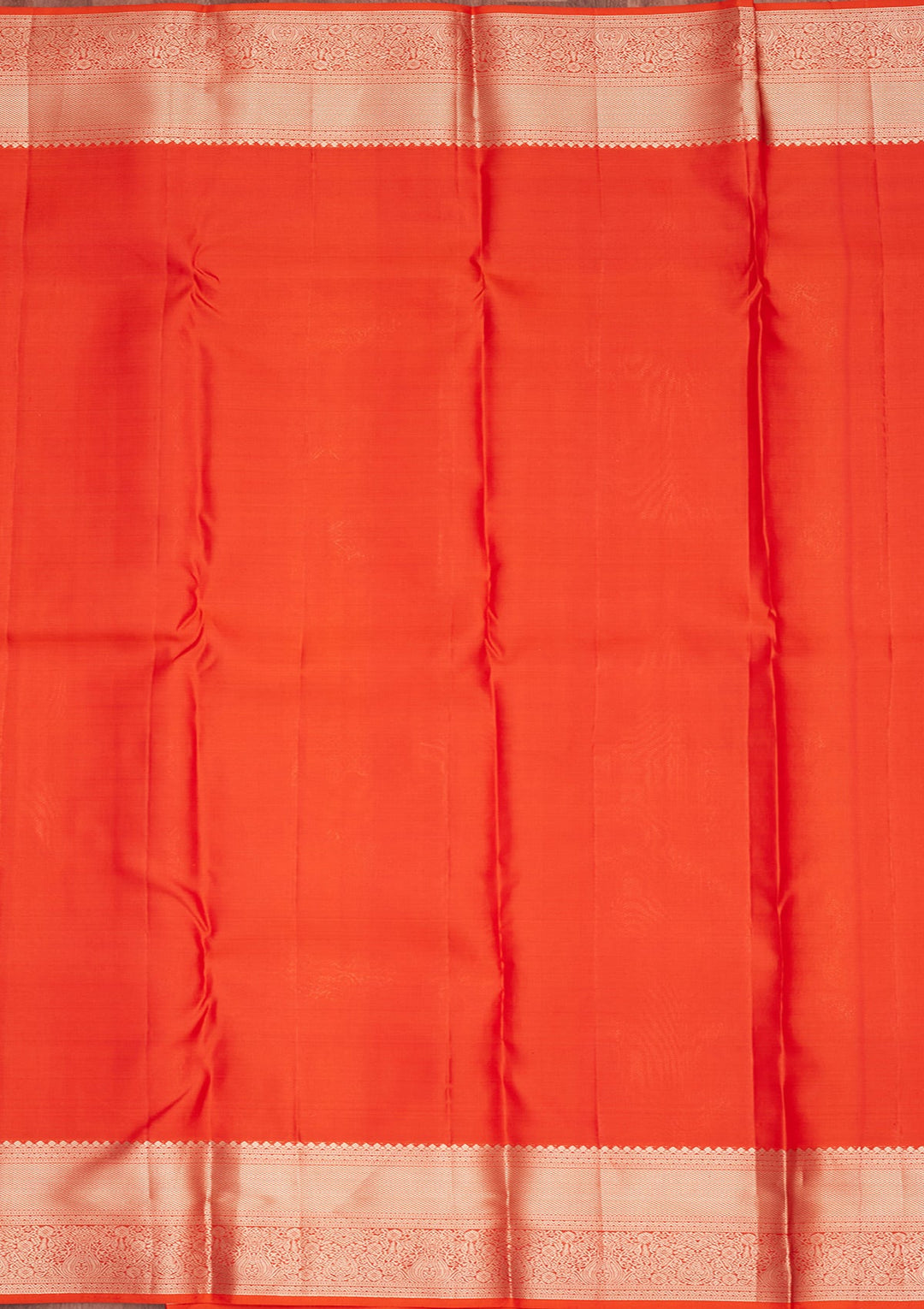 Orange Zariwork Pure Silk Silk_Saree-koskii