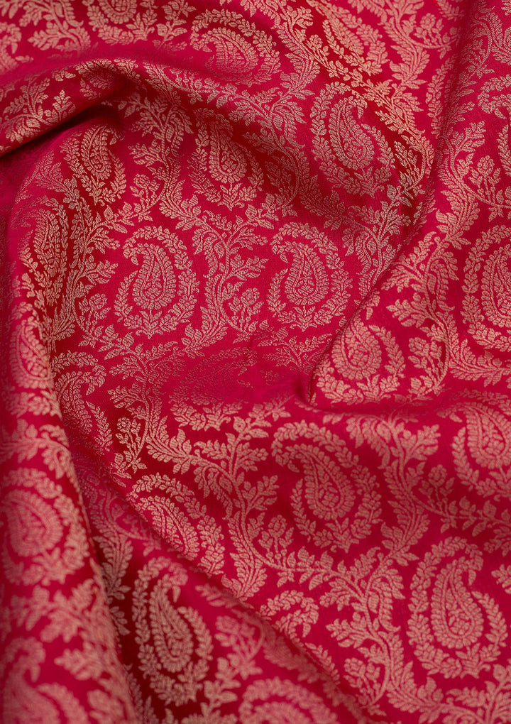 Rani Pink Kanjivaram Pure Silk Saree