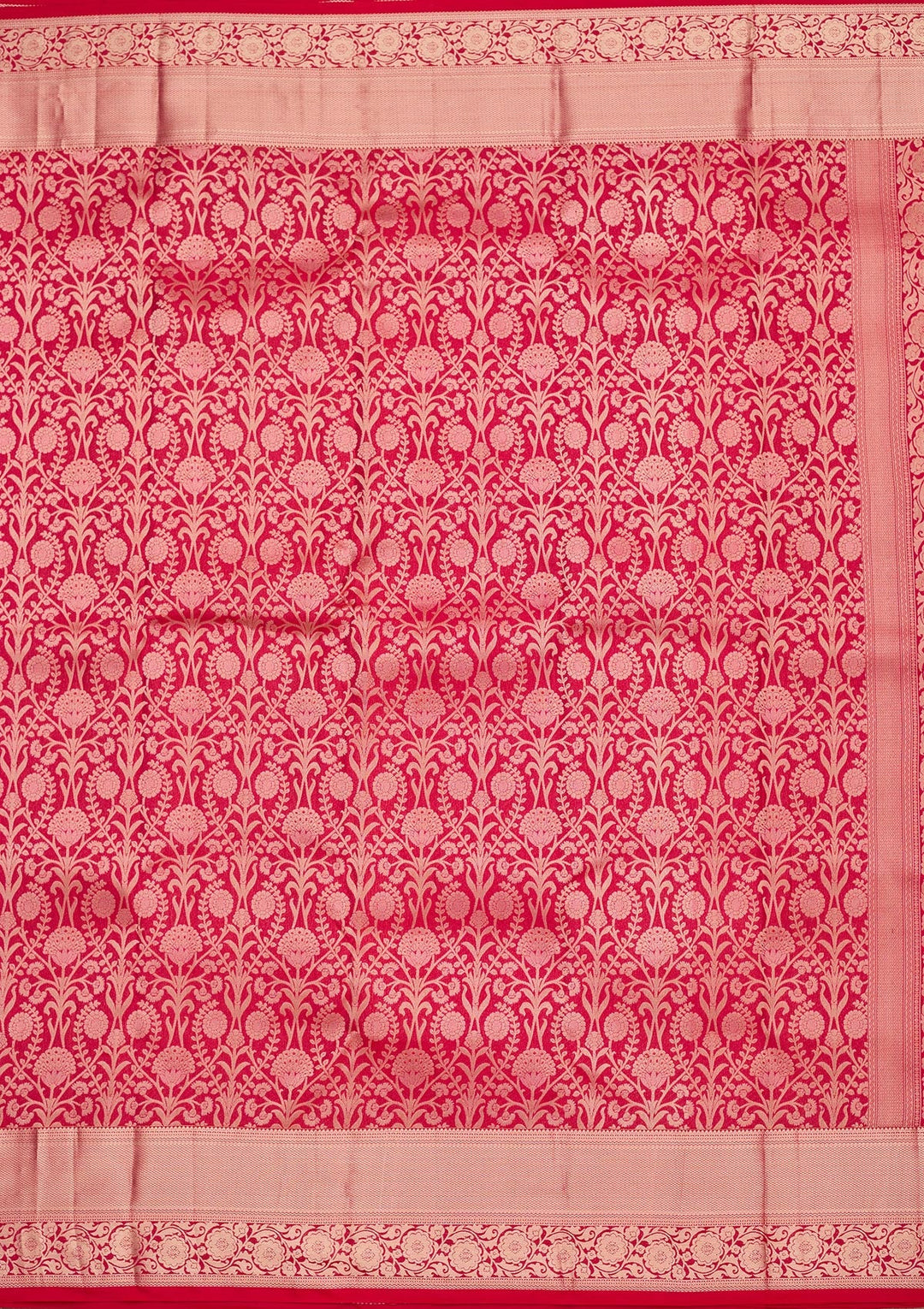 Rani Pink Zariwork Pure Silk Saree-koskii