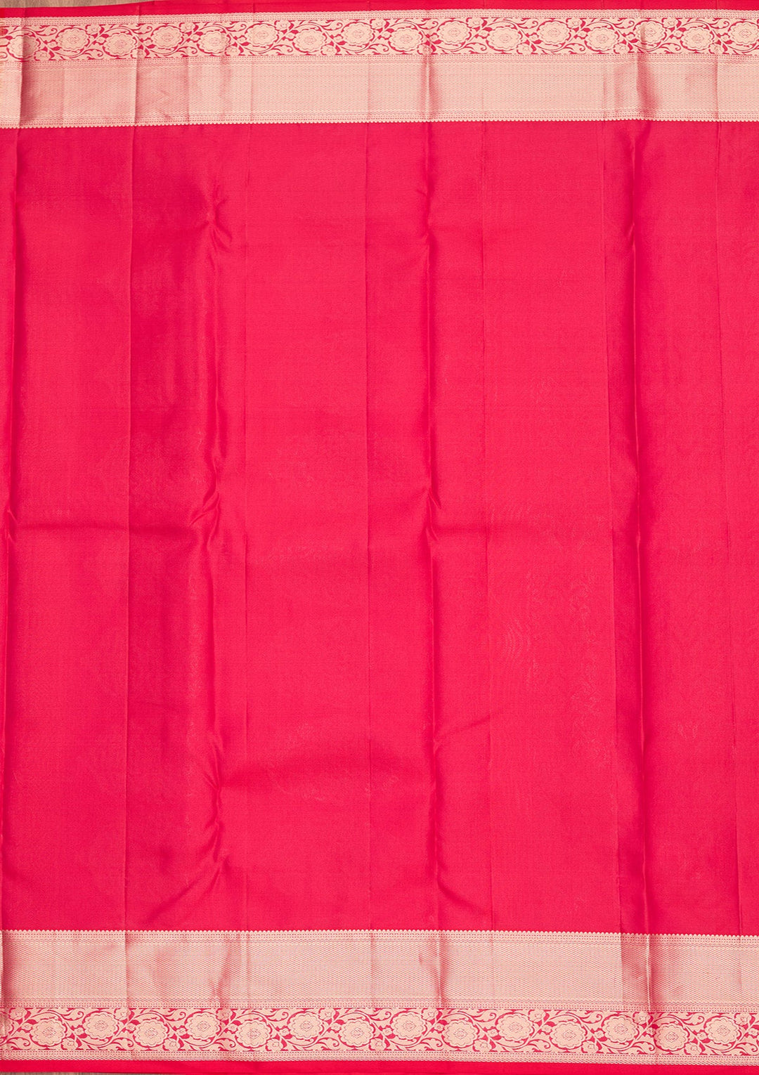 Rani Pink Zariwork Pure Silk Saree-koskii