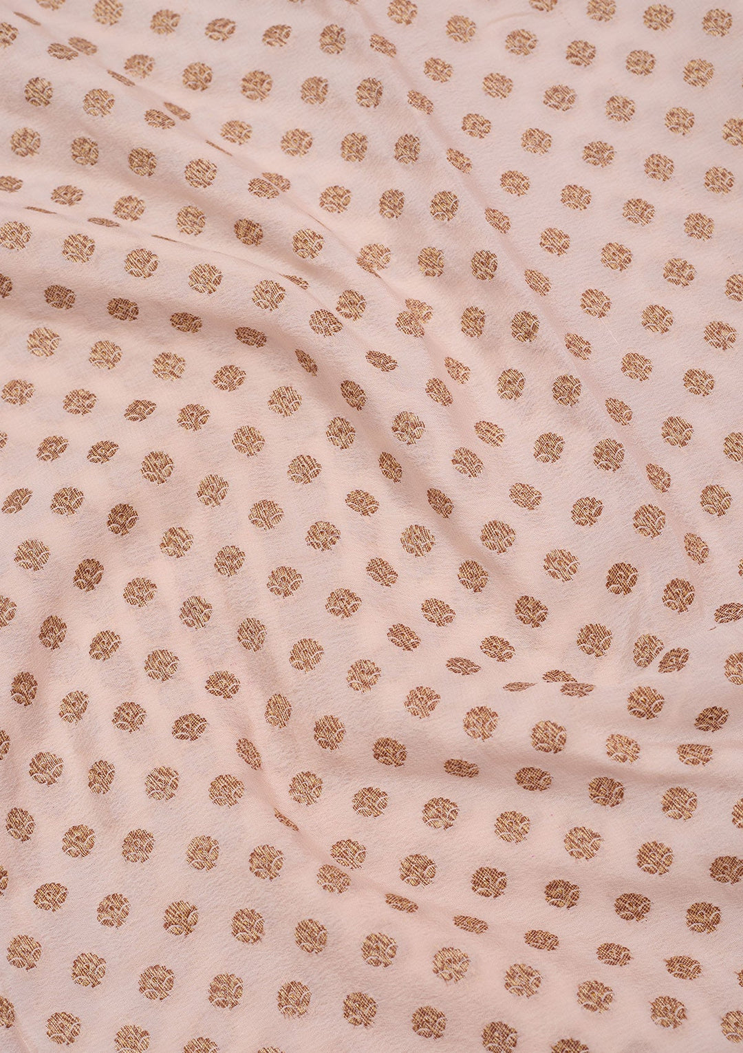 Off White Zariwork Pure Crepe Silk Saree
