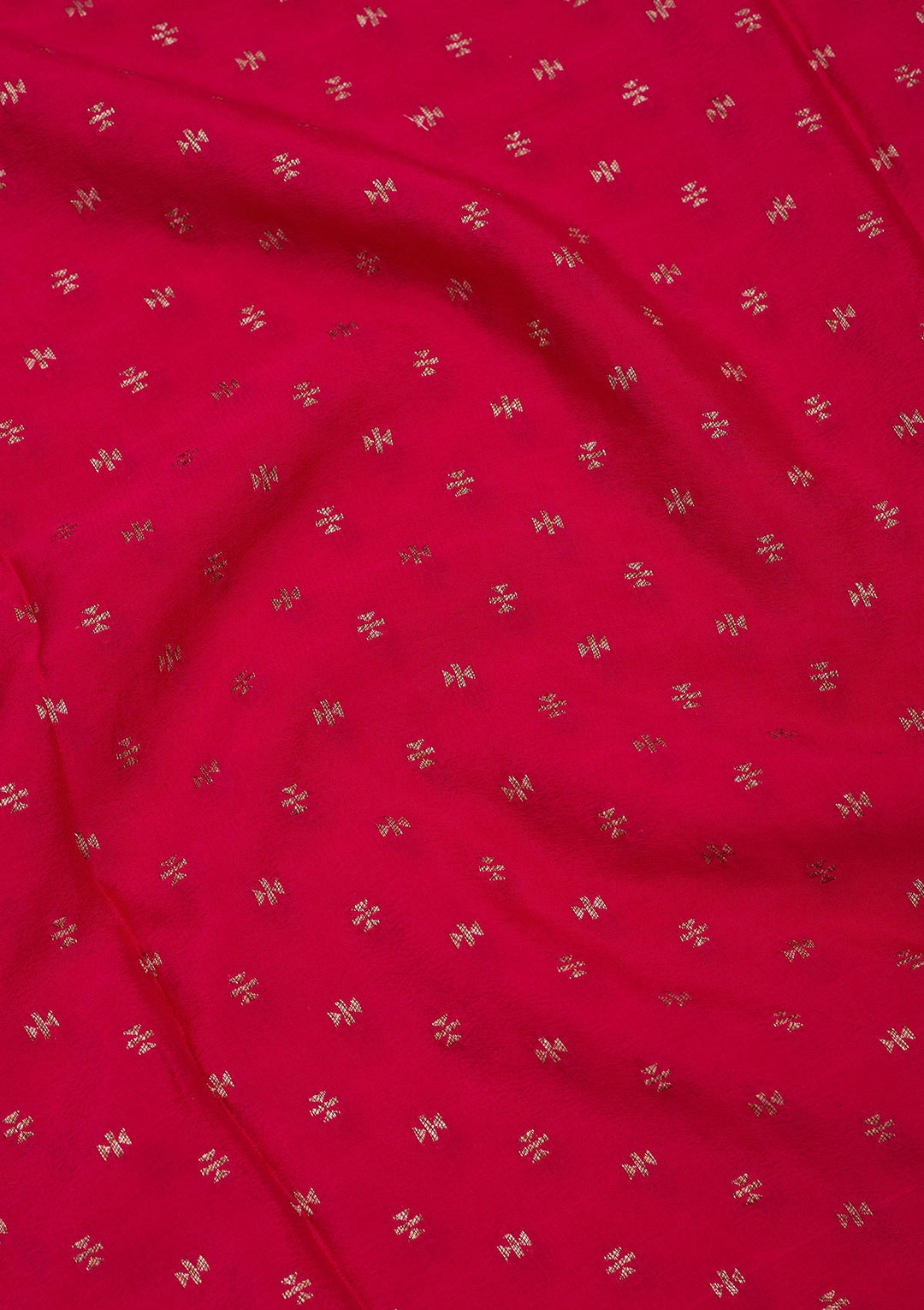 Pink Zariwork Pure Crepe Silk Saree