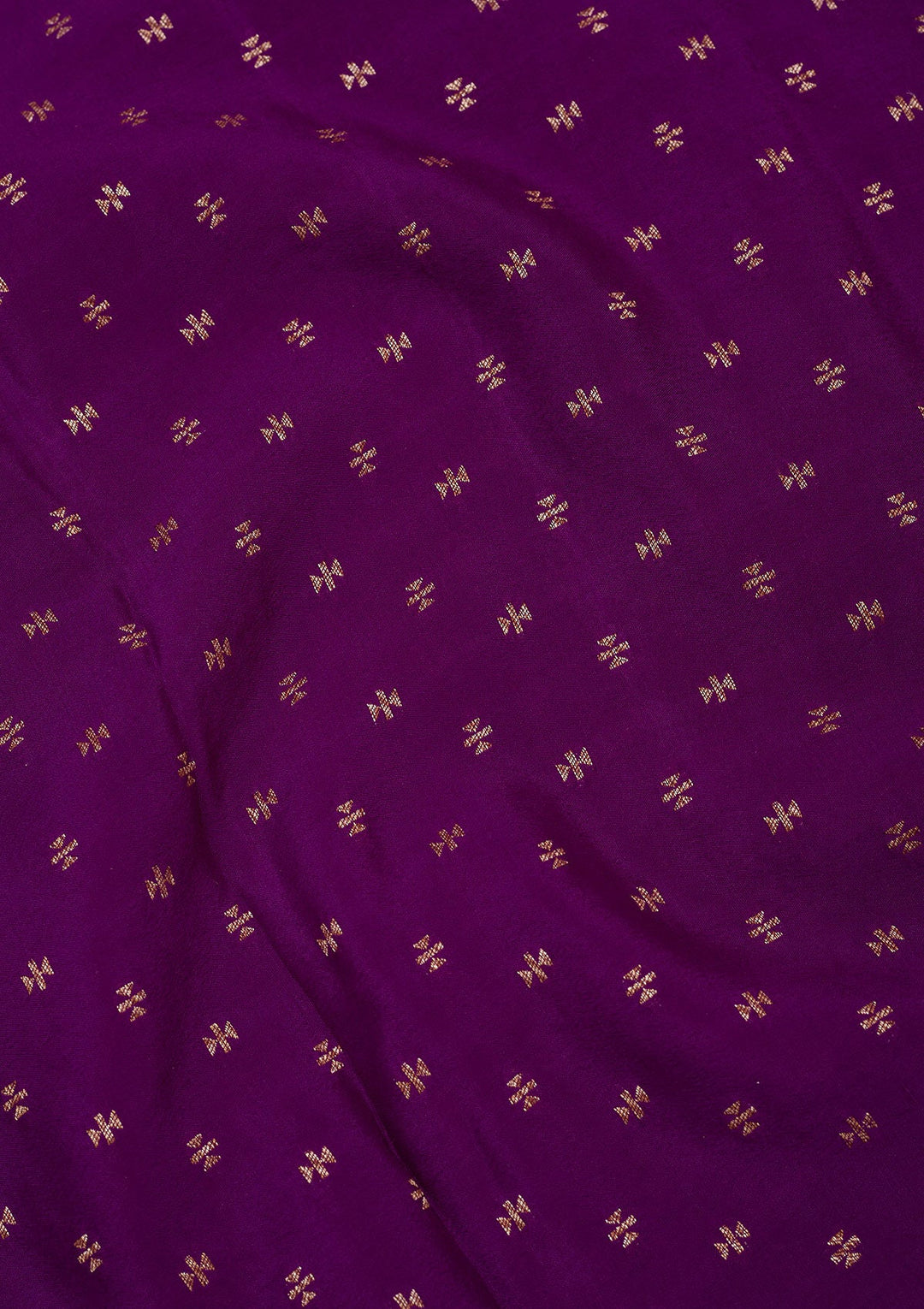 Purple Zariwork Pure Crepe Silk Saree