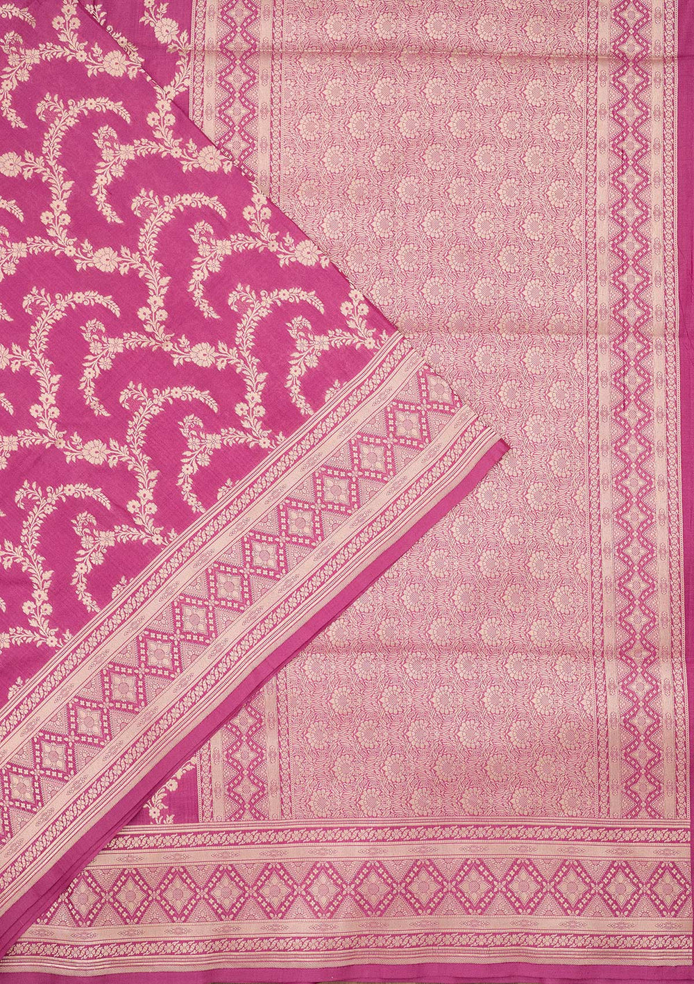 Mauve Zariwork Pure Silk Saree-koskii