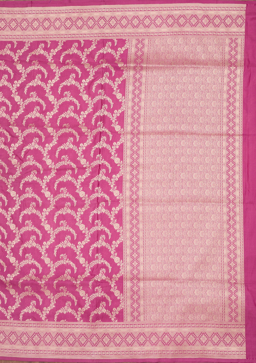 Mauve Zariwork Pure Silk Saree-koskii