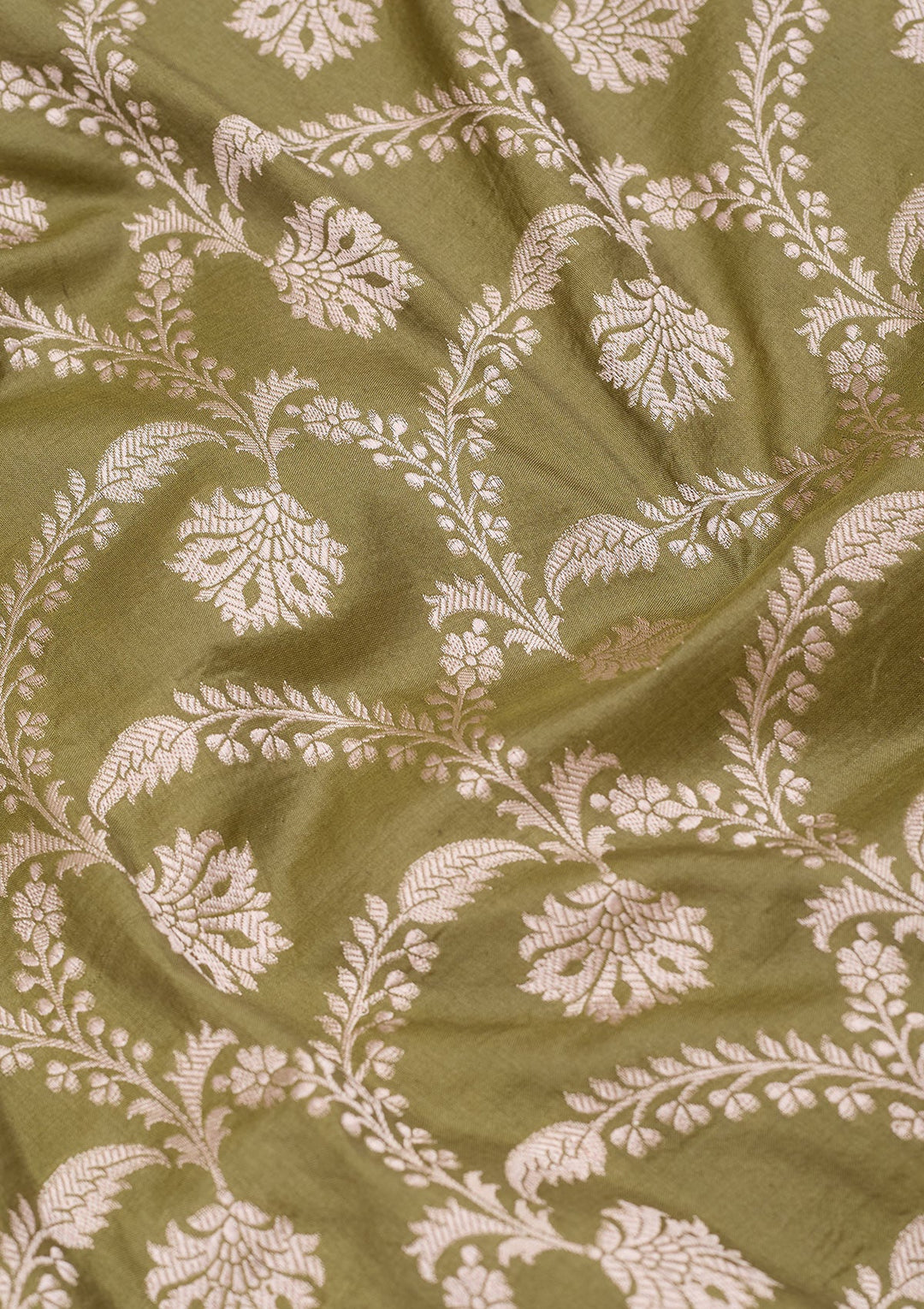 Pista Green Zariwork Pure Silk Saree-koskii