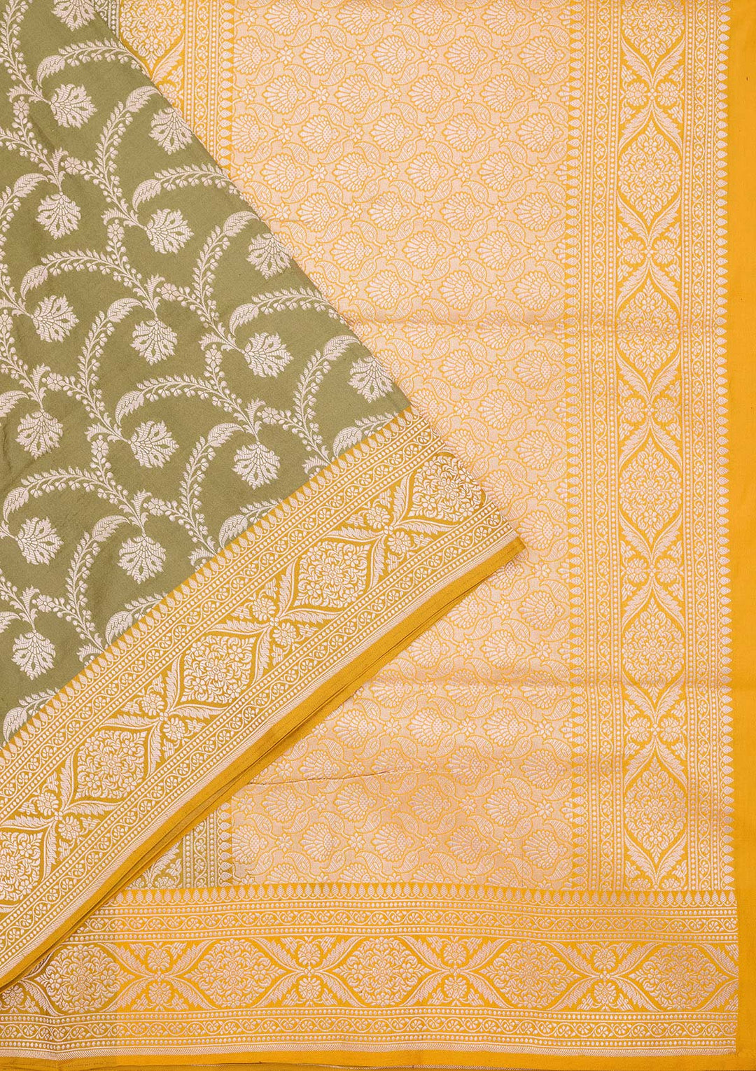 Pista Green Zariwork Pure Silk Saree-koskii