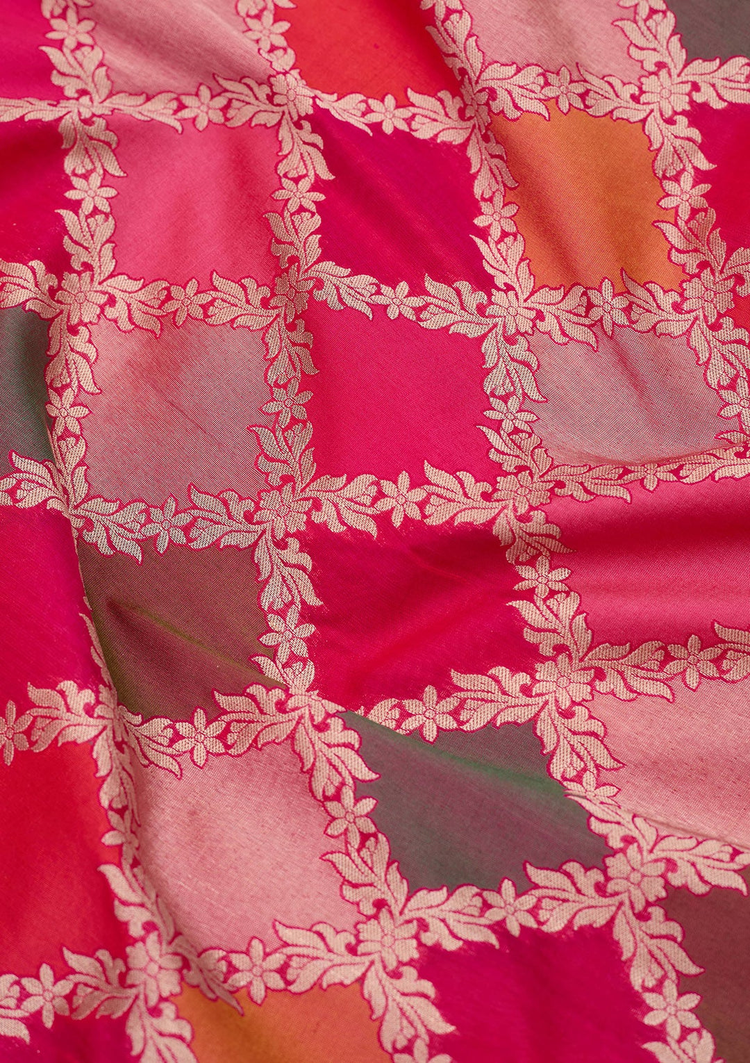 Multi Zariwork Pure Silk Saree-koskii
