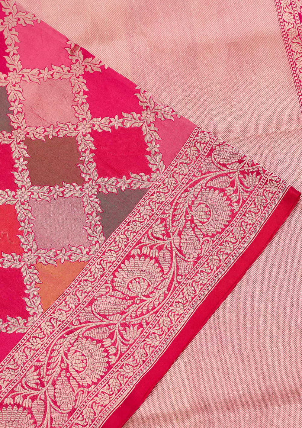 Multi Zariwork Pure Silk Saree-koskii