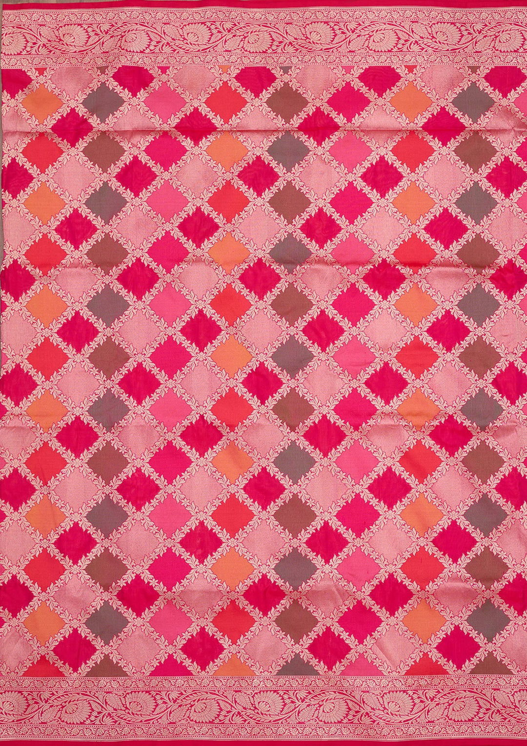 Multi Zariwork Pure Silk Saree-koskii