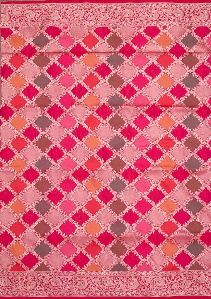 Multi Zariwork Pure Silk Saree-koskii