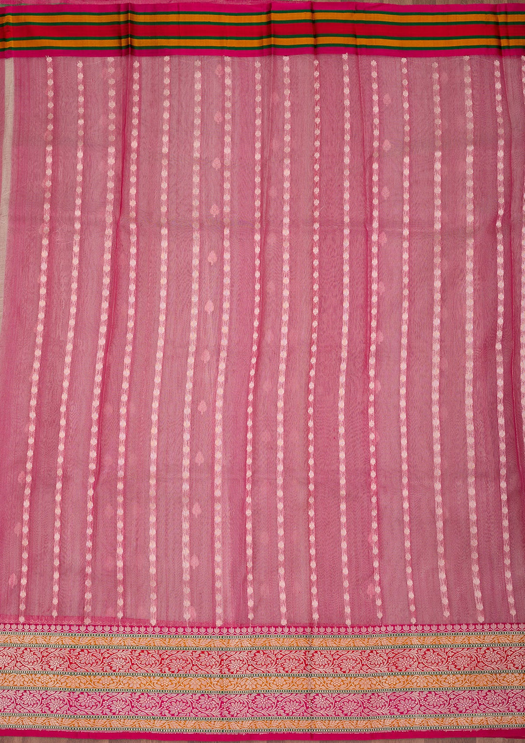 Beige Zariwork Tissue Silk Saree