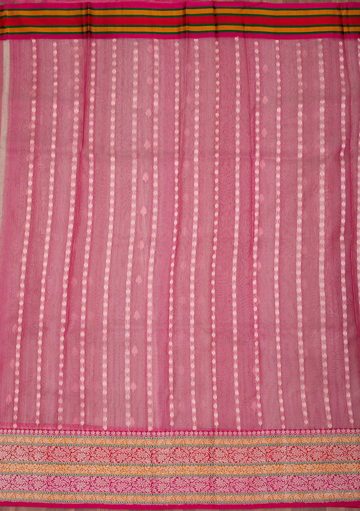 Beige Zariwork Tissue Silk Saree