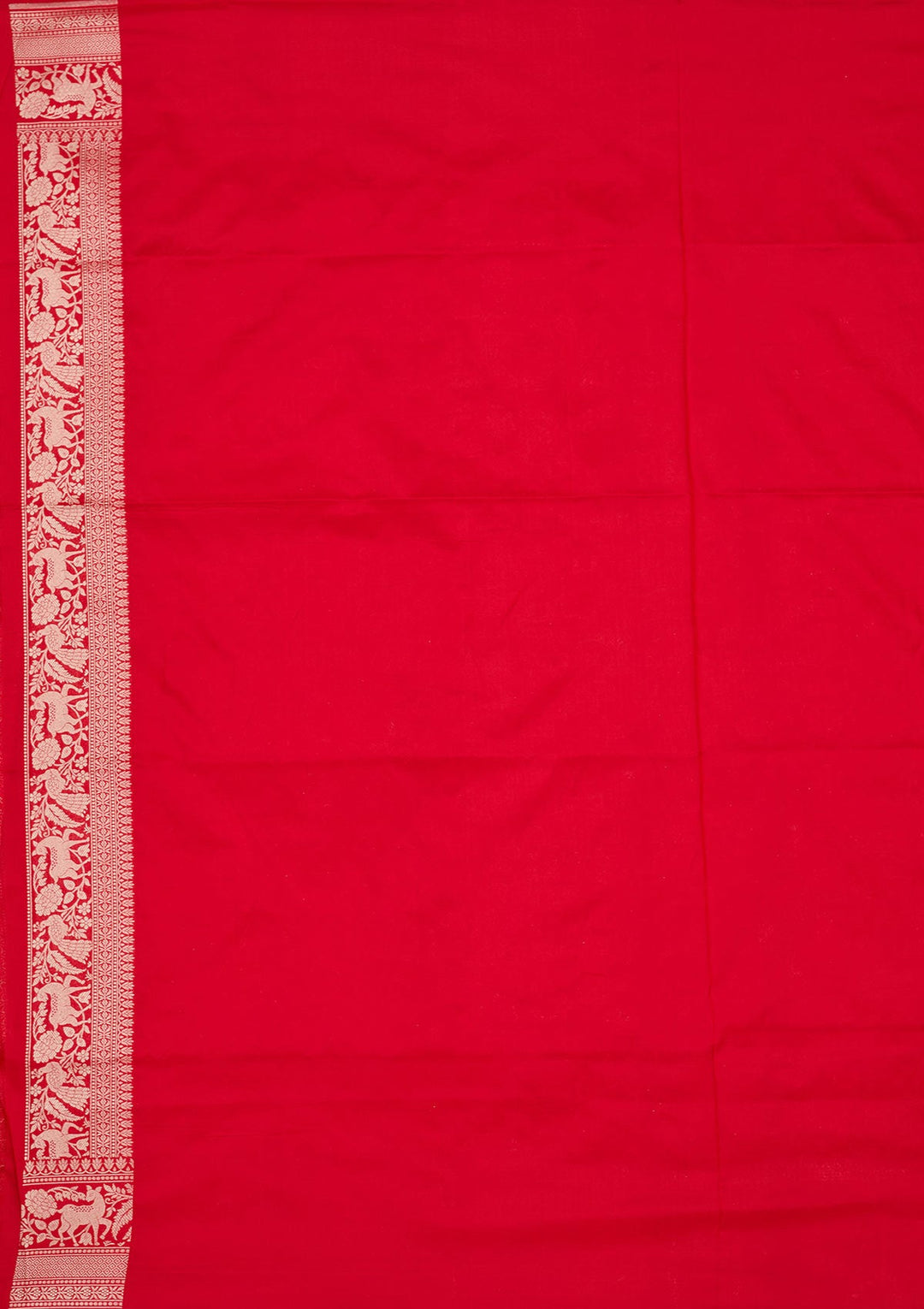 Red Zariwork Pure Silk Saree-koskii
