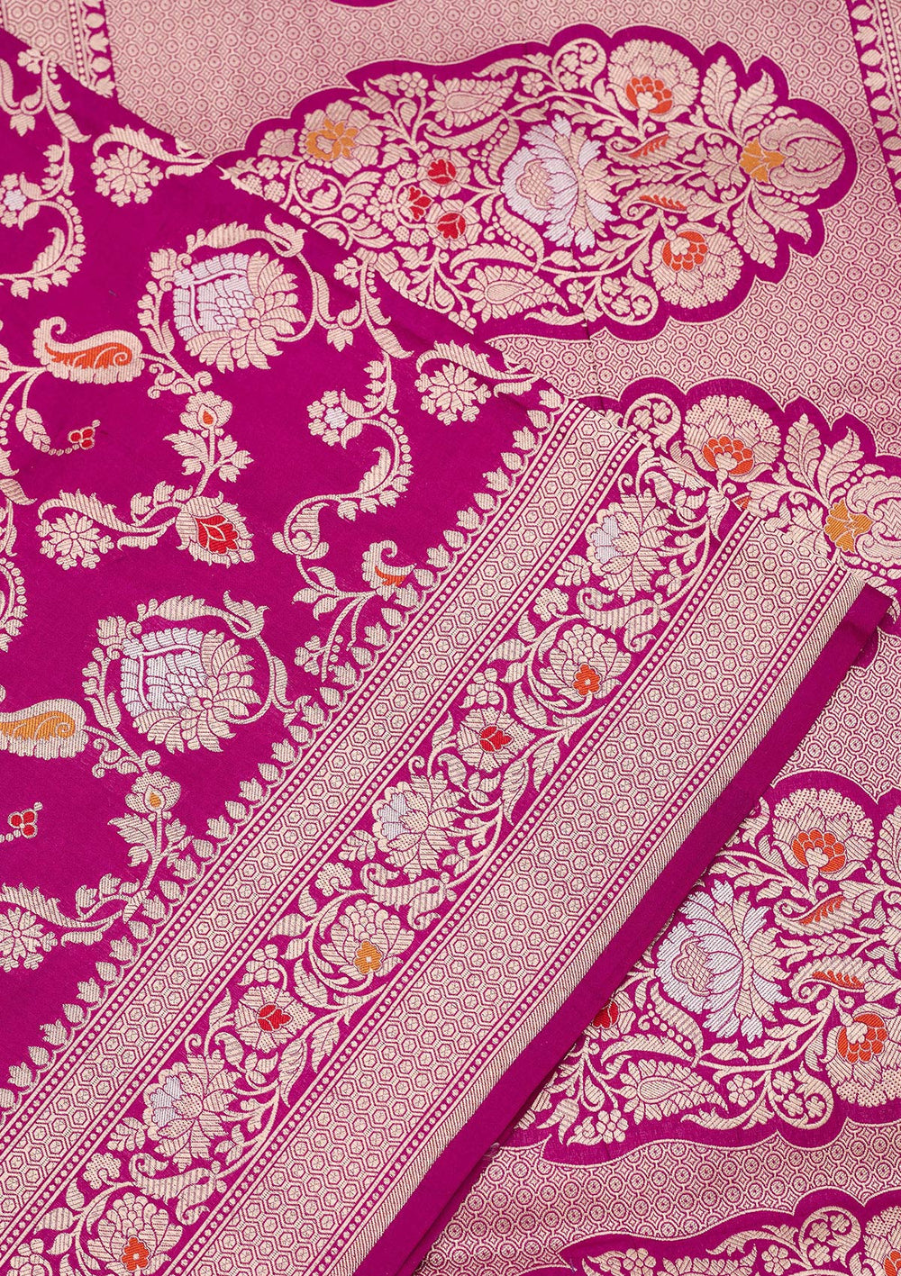 Wine Zariwork Pure Silk Saree-koskii