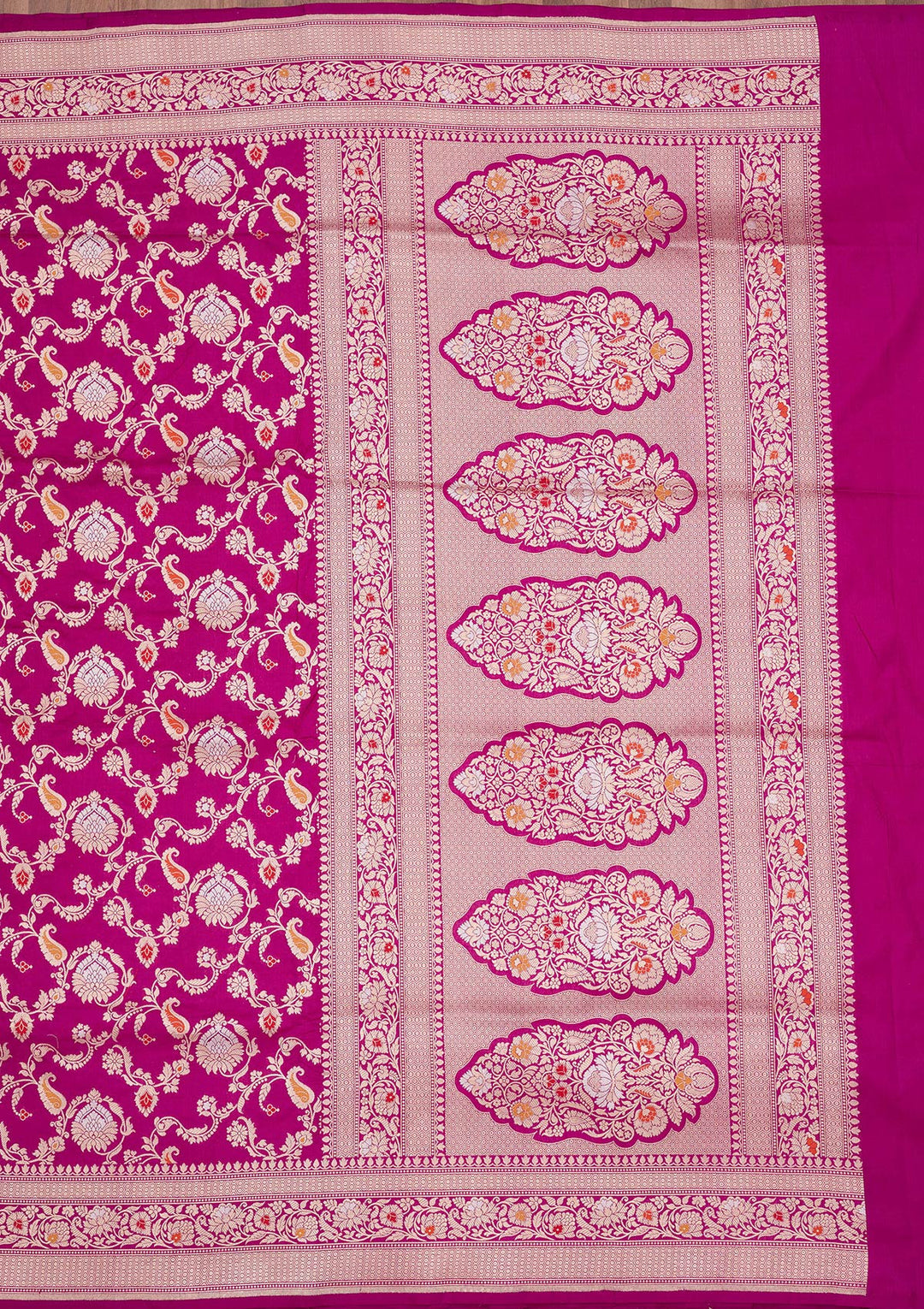 Wine Zariwork Pure Silk Saree-koskii