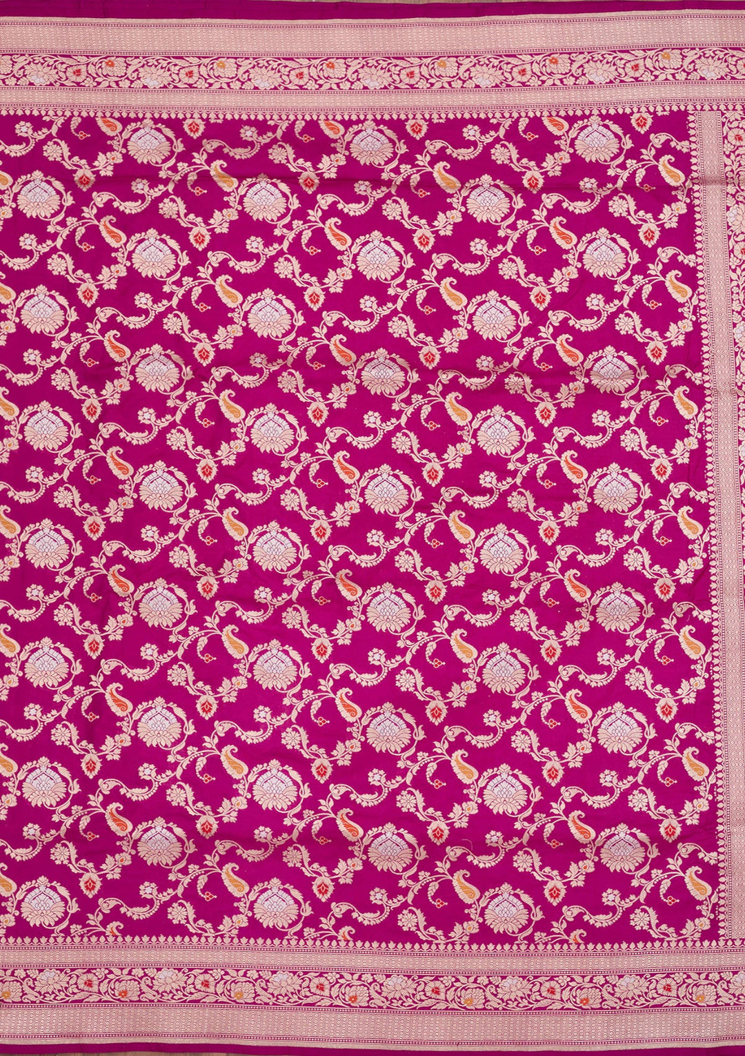 Wine Zariwork Pure Silk Saree-koskii