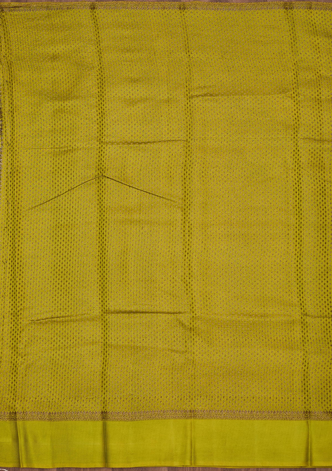 Lime Green Zariwork Pure Silk Saree