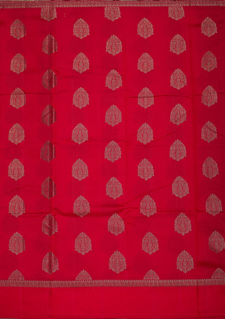 Red Zariwork Pure Silk Saree