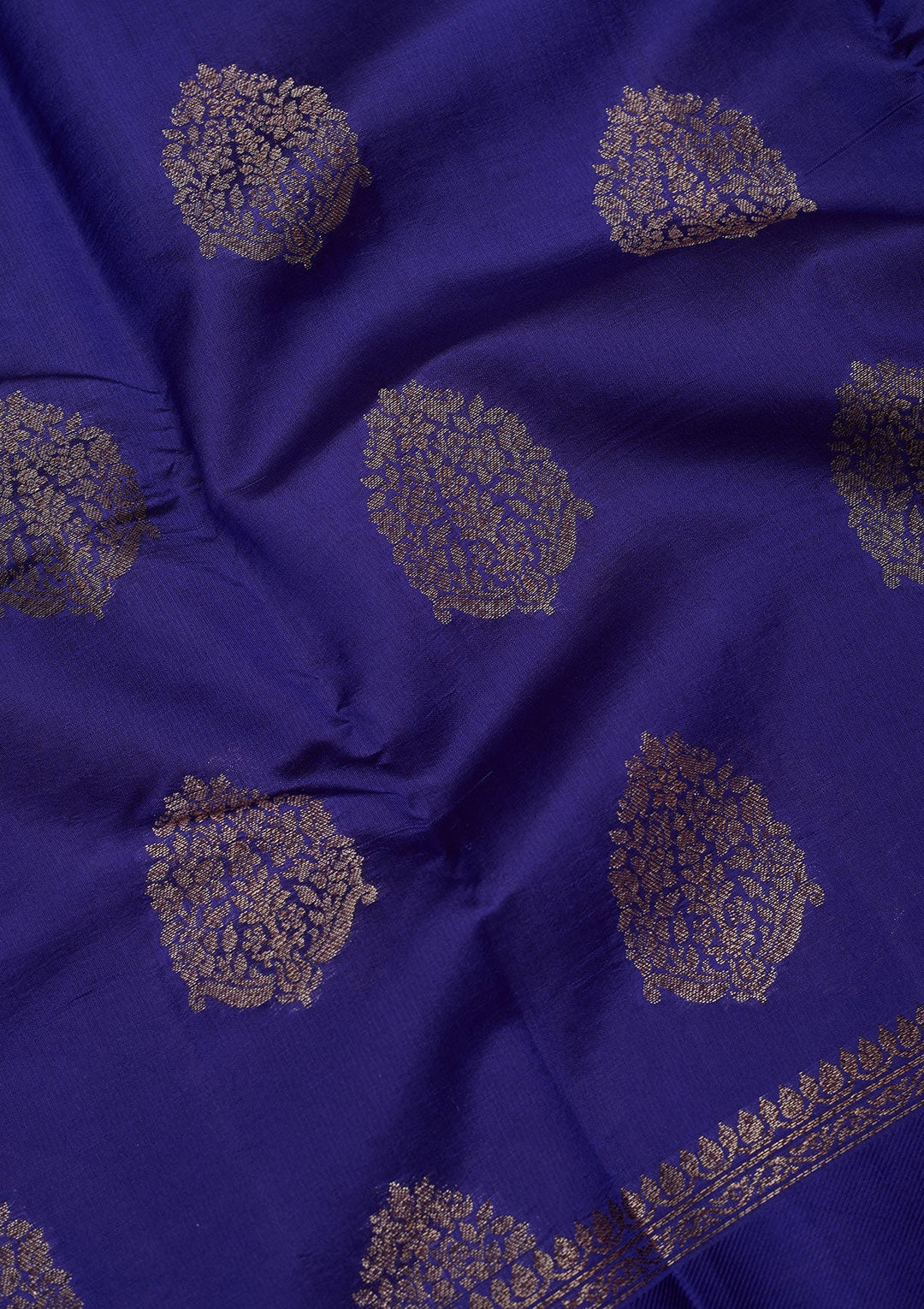Royal Blue Zariwork Pure Silk Saree