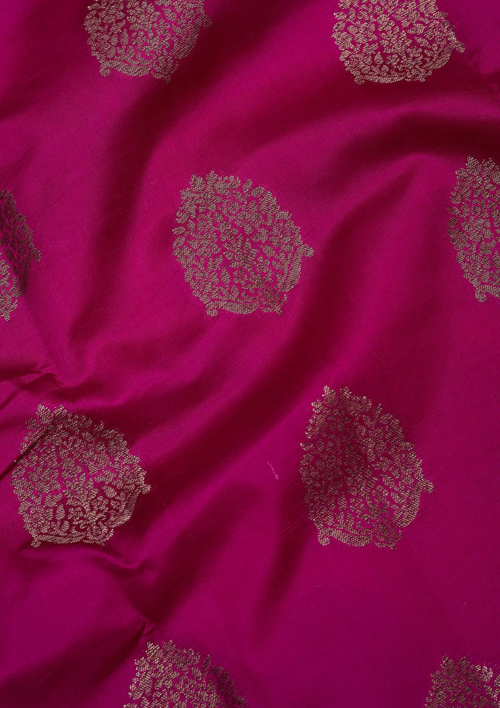 Wine Zariwork Pure Silk Saree