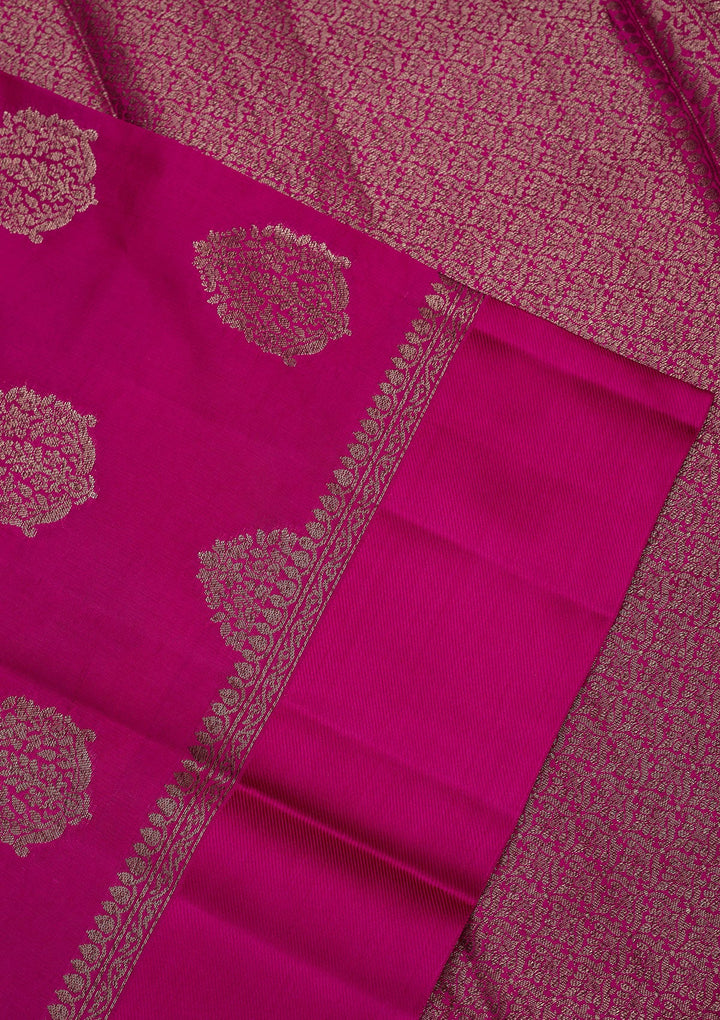Wine Zariwork Pure Silk Saree