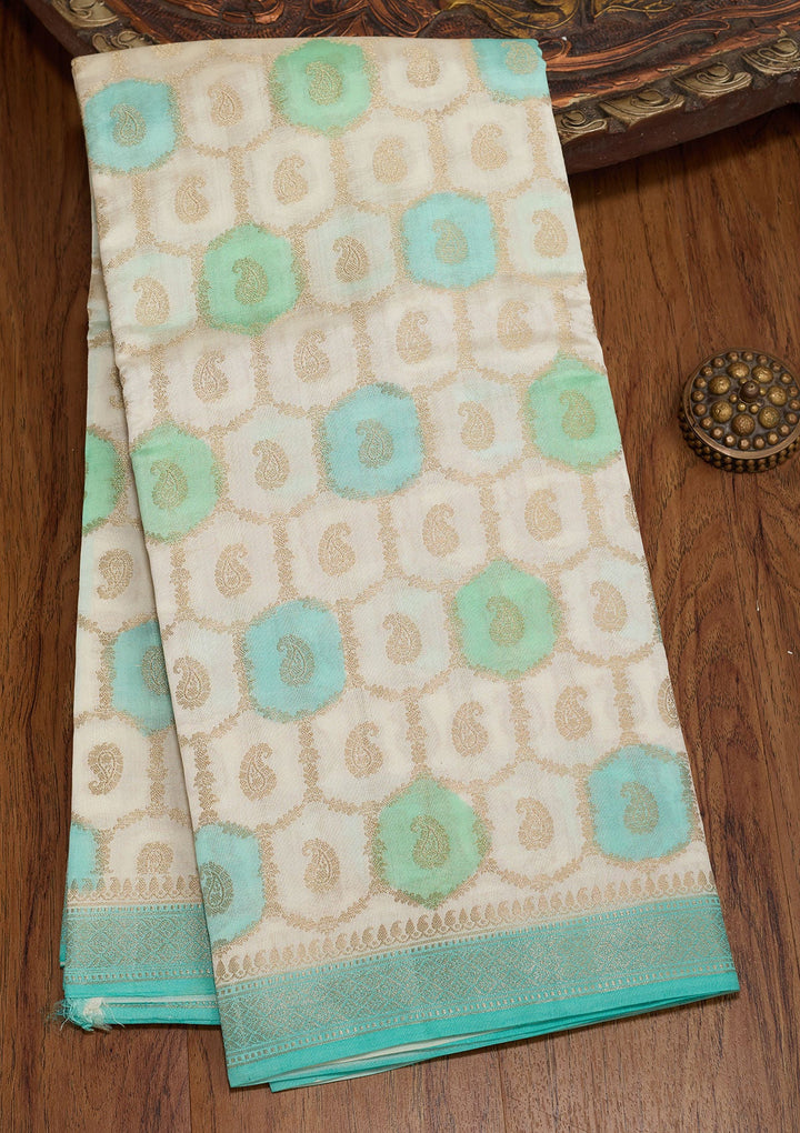 Multi Zariwork Pure Silk Saree-koskii
