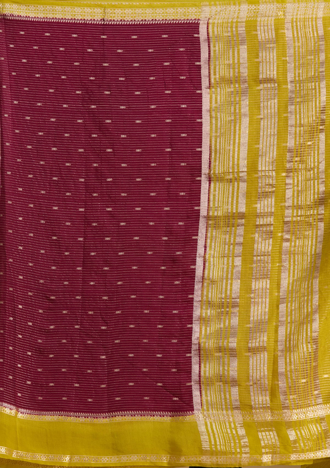 Wine Zariwork (Gold) Art Silk Silk_Saree