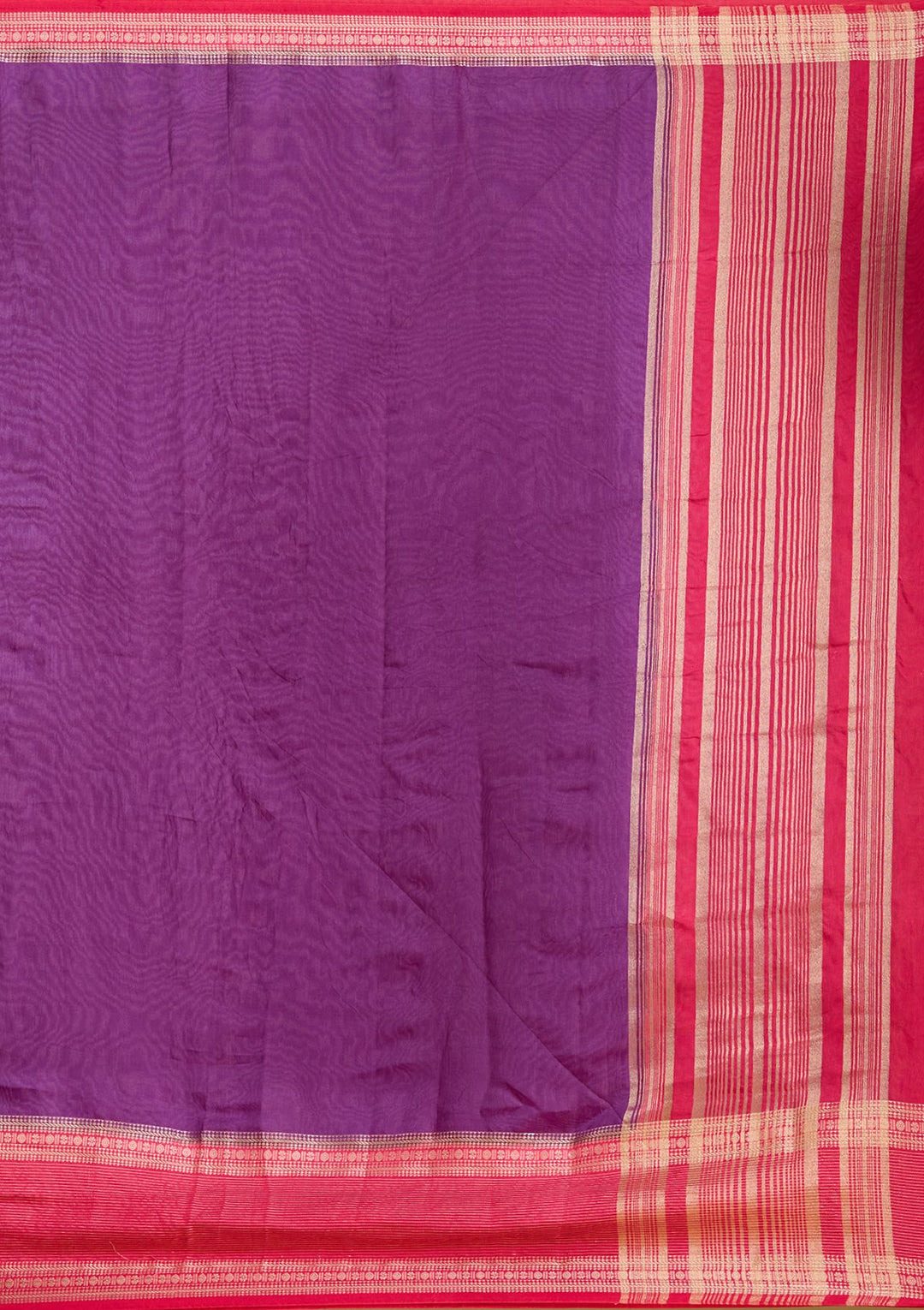 Purple Zariwork (Gold) Art Silk Silk Saree
