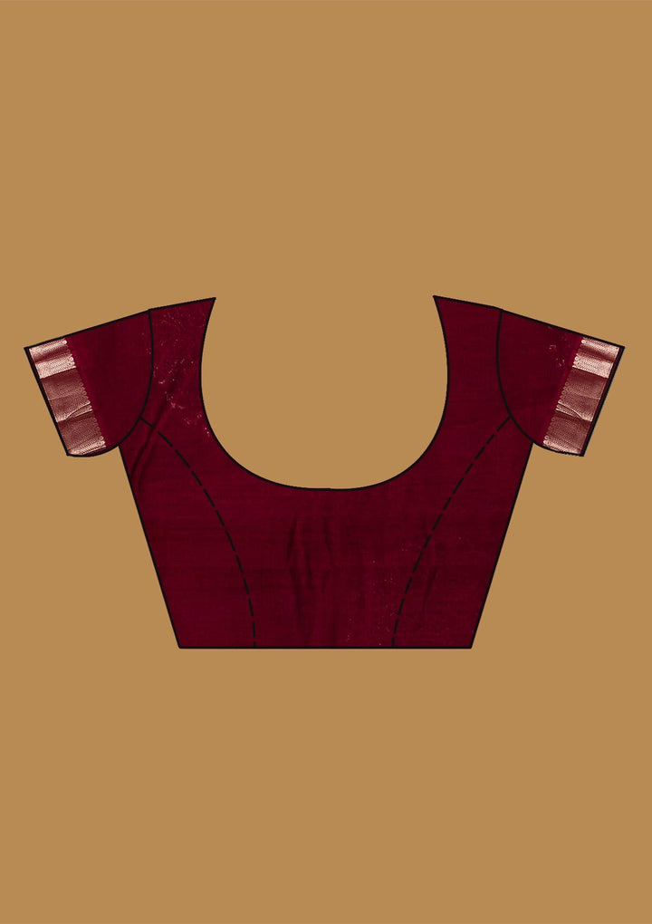 Magenta Pink Zariwork (Gold) Art Silk Silk_Saree