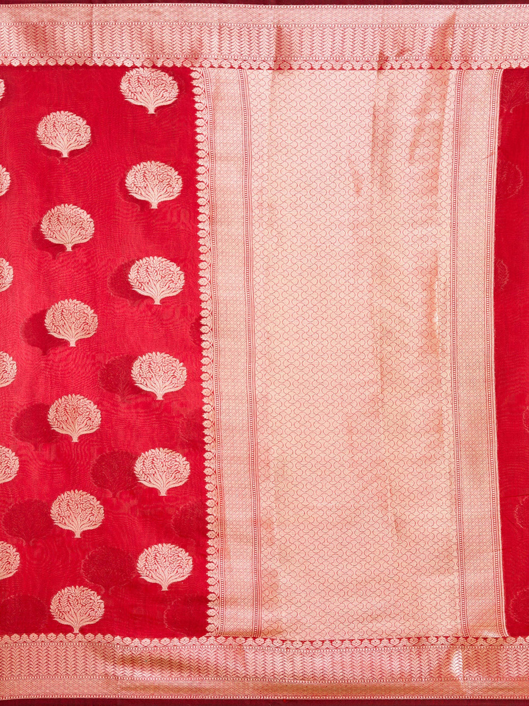 Red Zariwork (Gold) Art Silk Silk_Saree