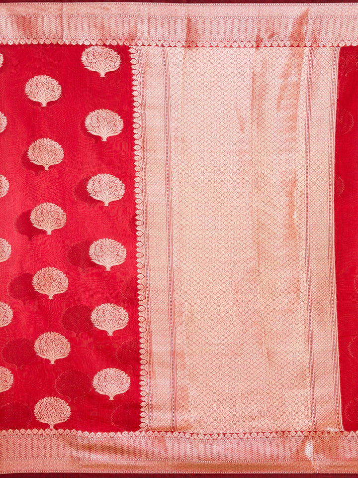 Red Zariwork (Gold) Art Silk Silk_Saree