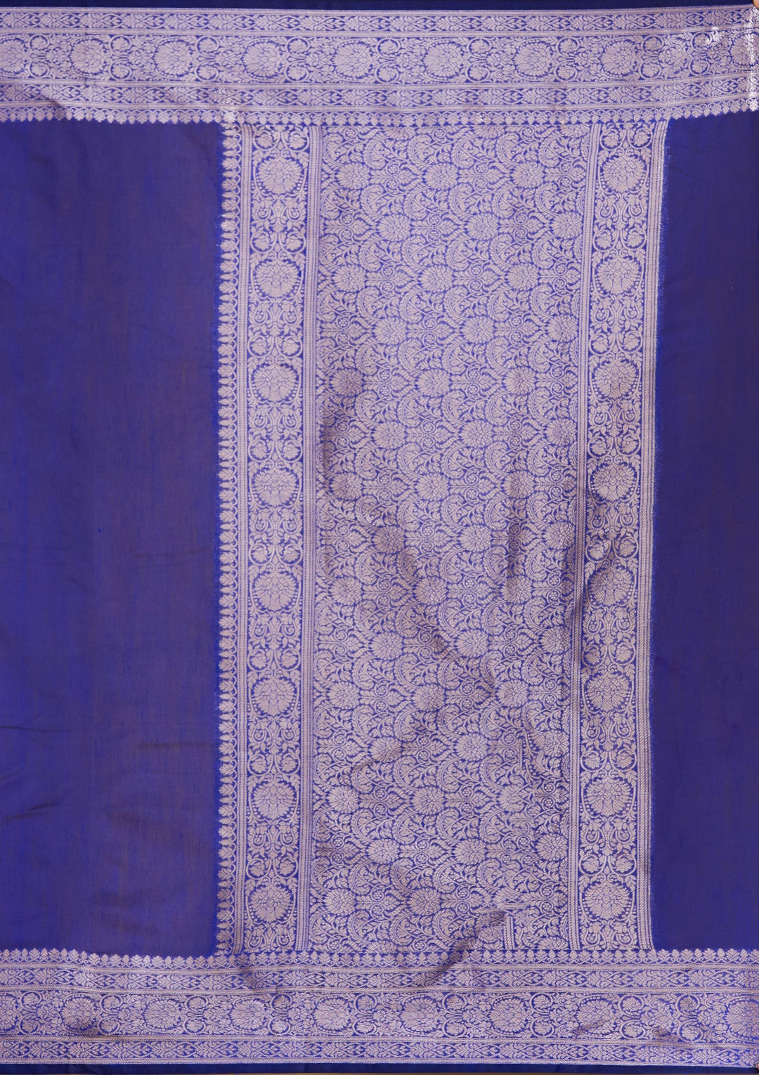Royal Blue Zariwork (Gold) Art Silk Silk_Saree