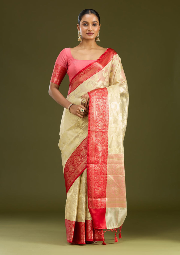 Gold Zariwork (Gold) Art Silk Silk Saree