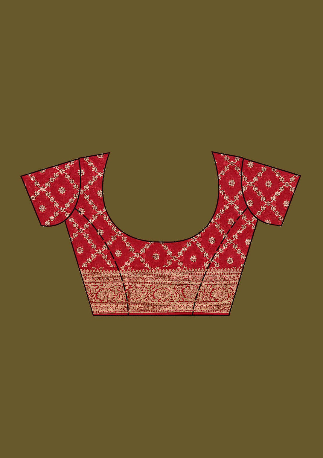 Pink Zariwork Georgette Silk Saree