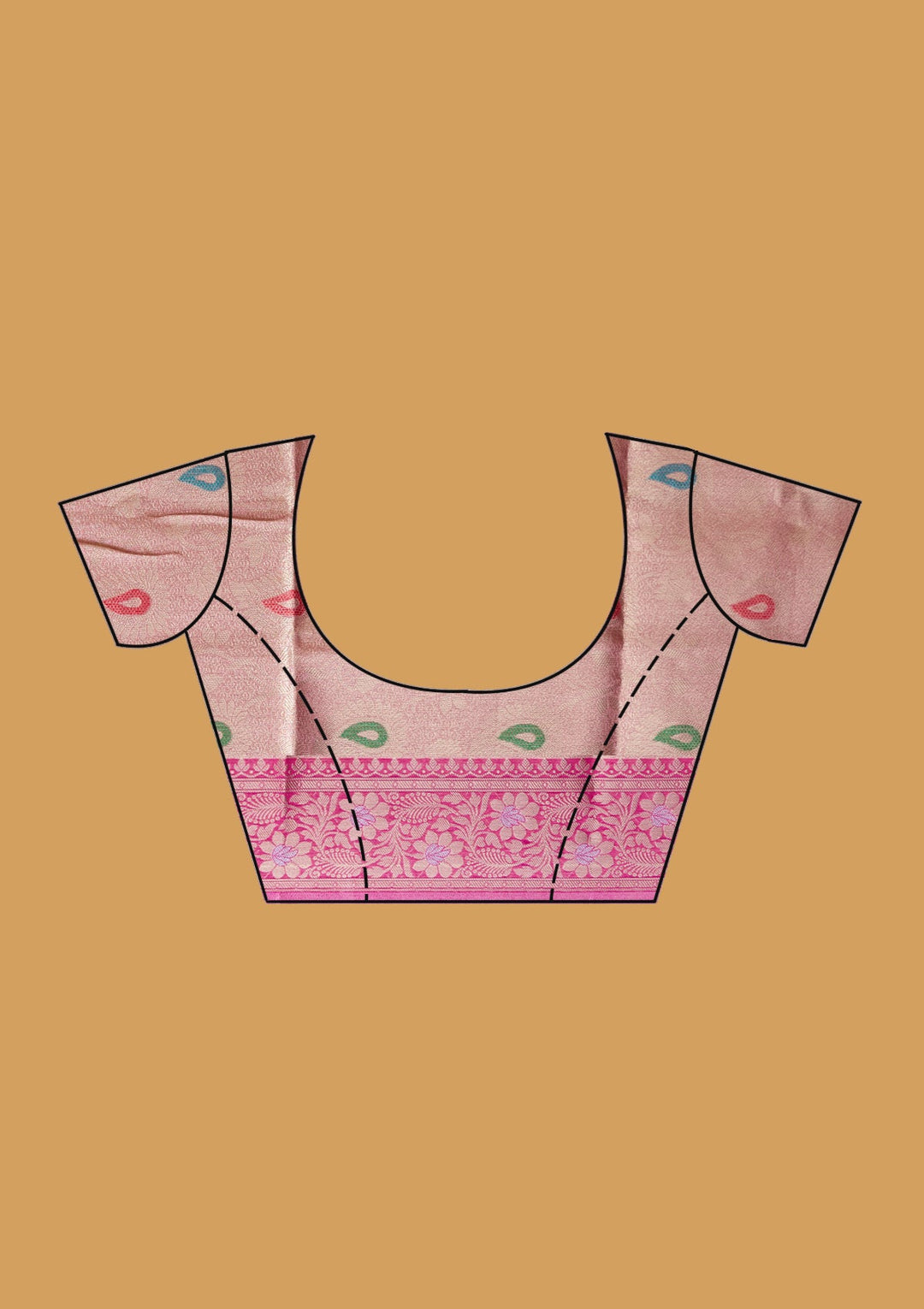 Pink Zariwork Tissue Silk Saree