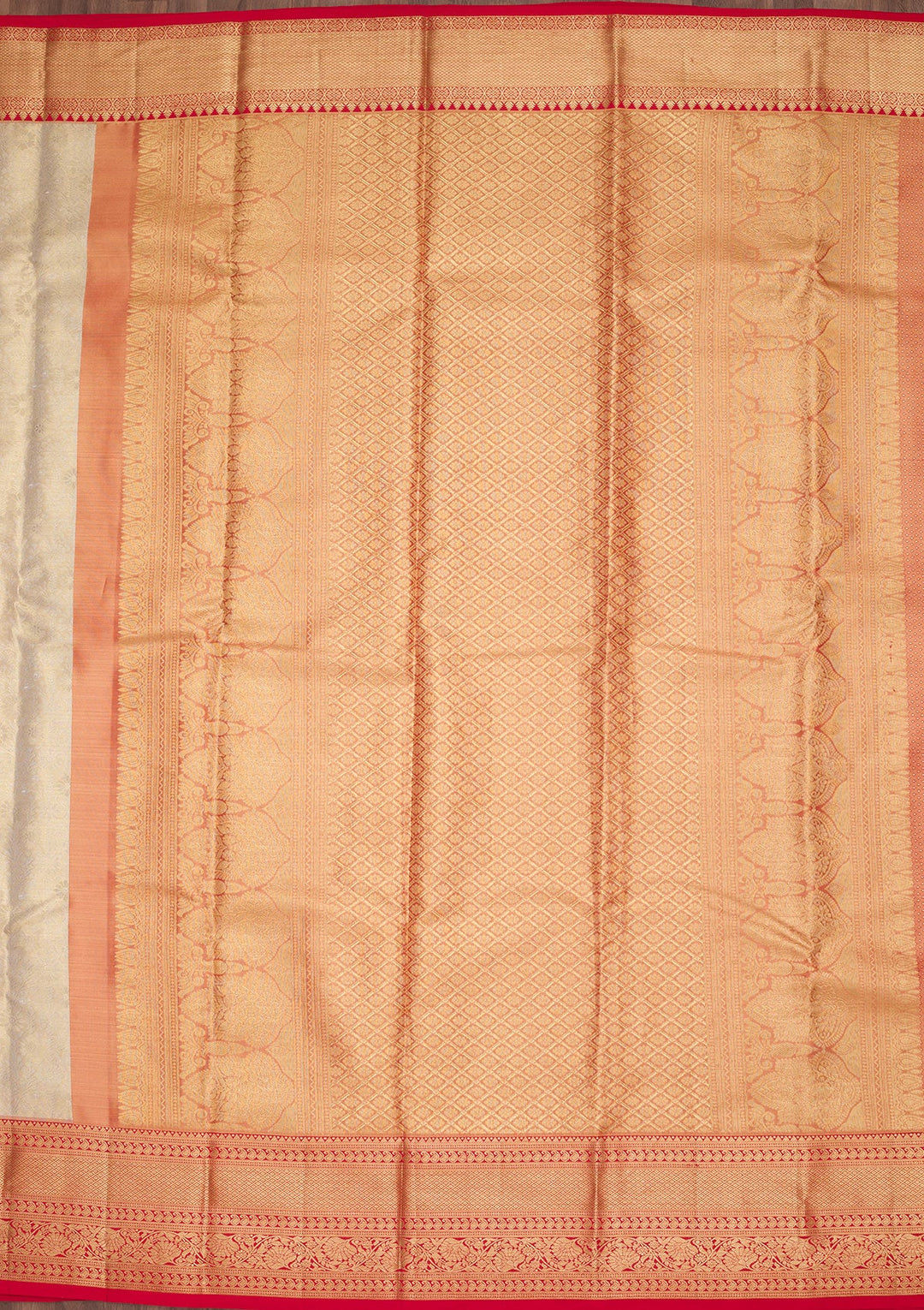 Gold Zariwork Tissue Silk Saree-Koskii