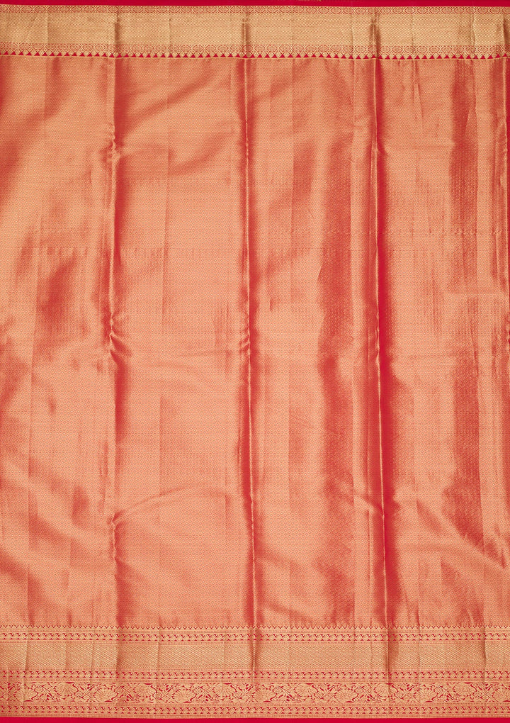 Gold Zariwork Tissue Silk Saree-Koskii